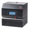 Pyramid Technologies 3700 Heavy-Duty Time Clock and Document Stamp, LCD Display, Black 3700